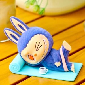 Pop Mart Labubu THE MONSTERS Lazy Yoga Confirmed Americano
